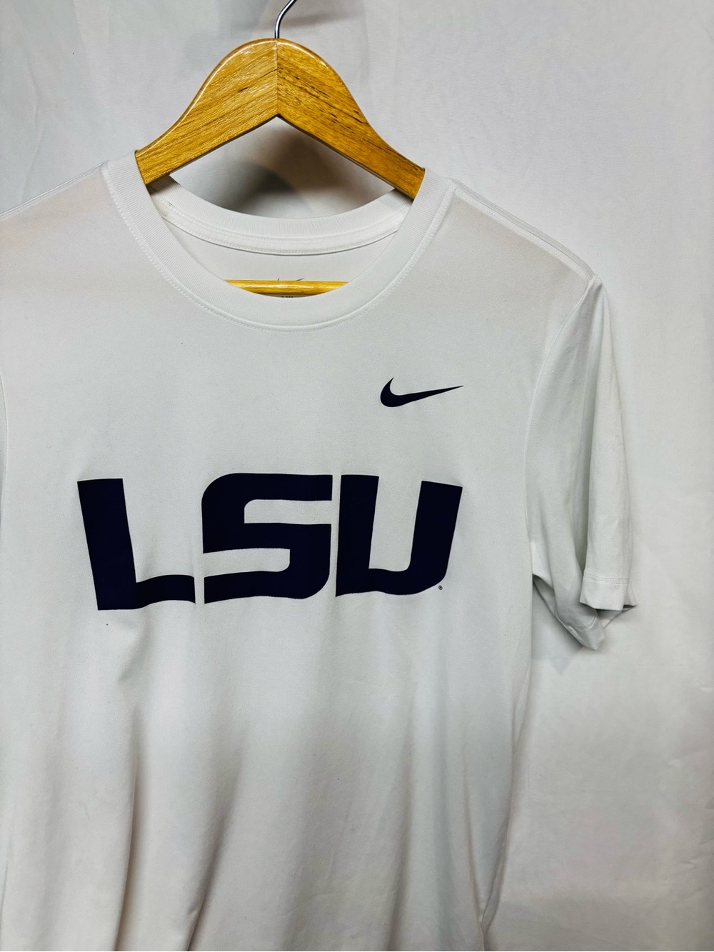 Nike Dri-FIT LSU Tigers Performance T-Shirt White Men’s Medium Athletic NCAA